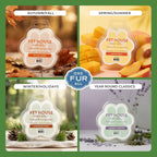 Long lasting citrus scented wax melts for pet loving homes.