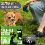 Biobased certification logo on the Pet N Pet eco-friendly dog poop bag packaging.