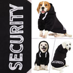 Imported USA pet winter jacket laid flat to illustrate the authentic build and sizing proportions.