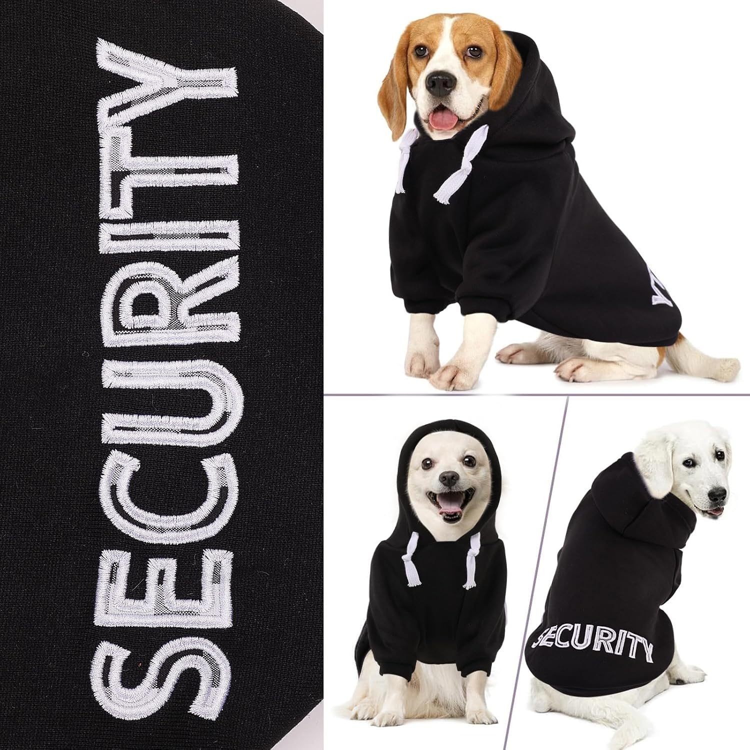 Imported USA pet winter jacket laid flat to illustrate the authentic build and sizing proportions.