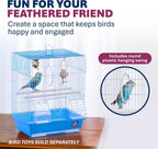 Prevue Pet Products Parakeet Square Roof Bird Cage with Handle - Image 7