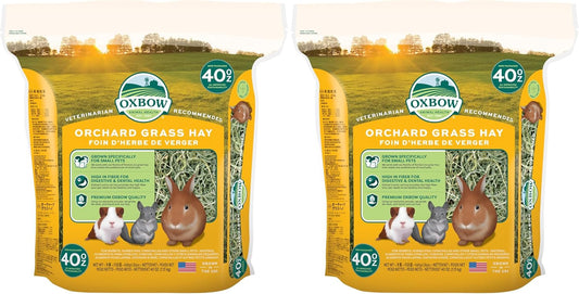 Oxbow Orchard Grass Hay for small pets front view packaging