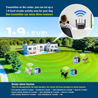 Dotstar transmitter base station with digital battery level display screen