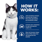 Hills Prescription Diet feline metabolic weight plus jd joint care kibble size view