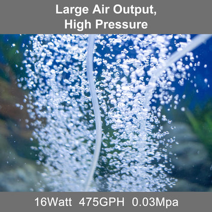AquaMiracle quiet air pump vibration relieving feet
