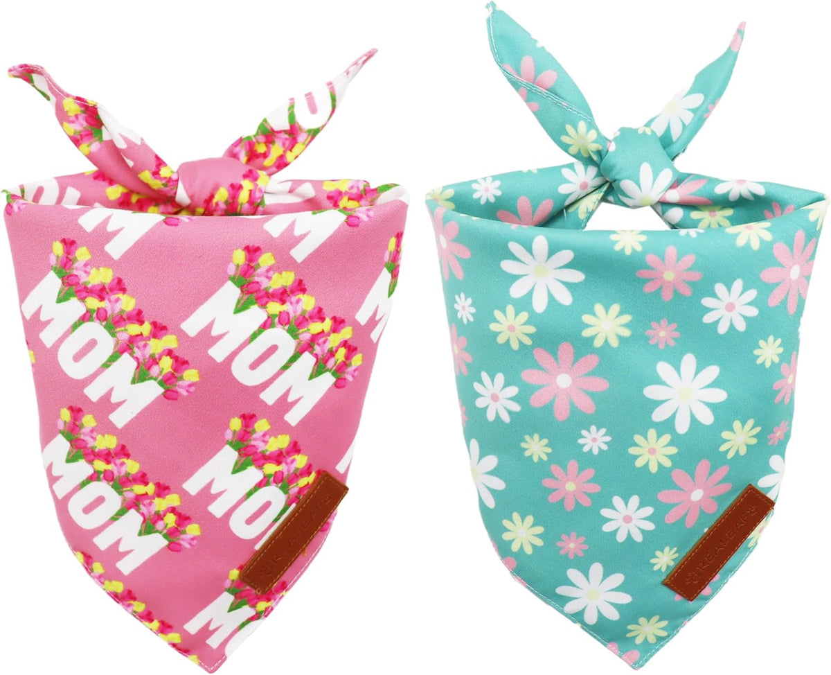 Realeaf American Flag Dog Bandanas 2 Pack, Triangle Reversible 4th of July Pet Scarf for Boy and Girl, Premium Durable Fabric, Patriotic Bandana for Small Medium Large and Extra Large Dogs (Large) - Image 14