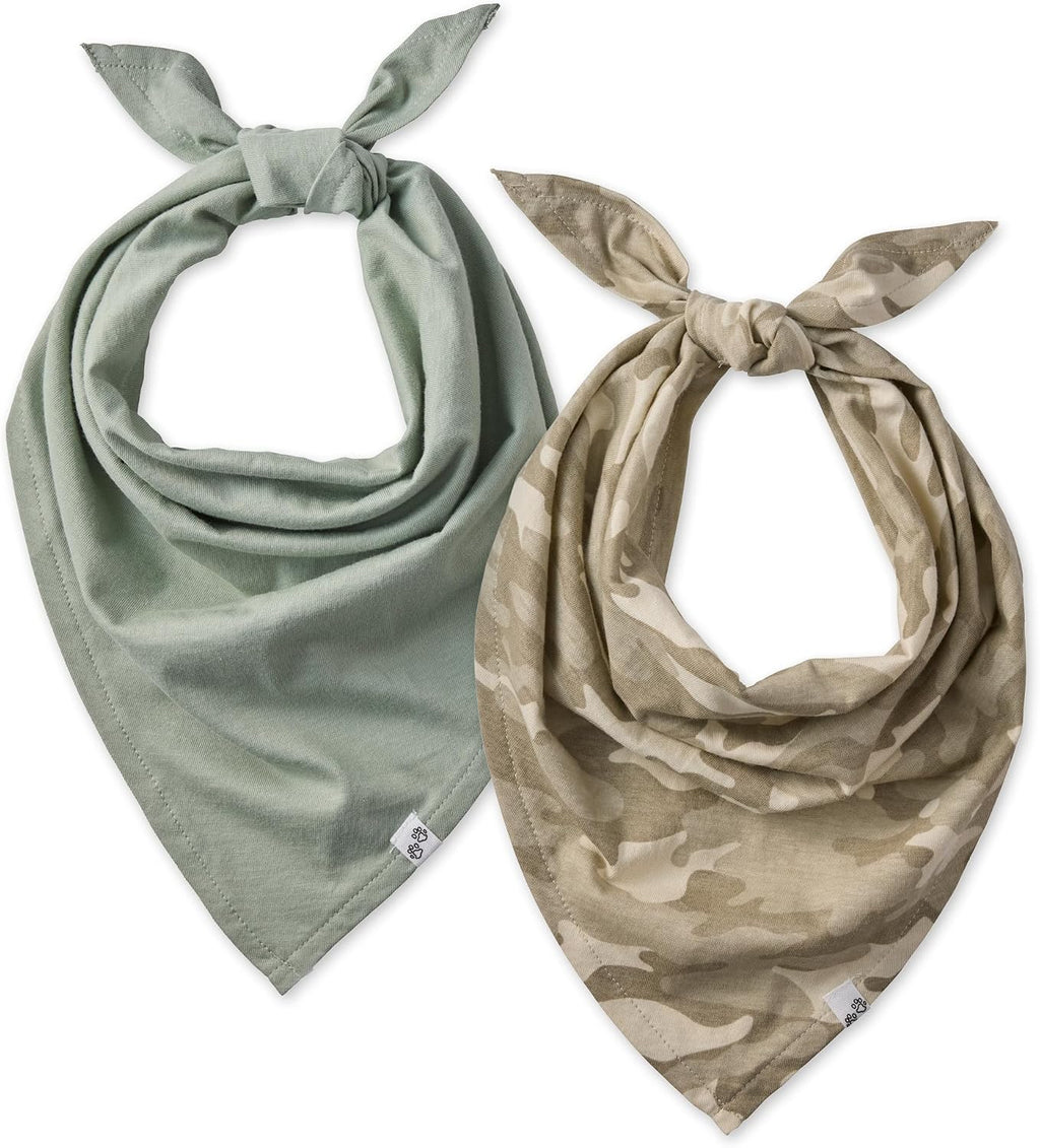 Pet Passion organic dog bandana in sage green