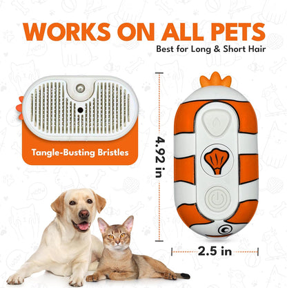 Groomiez steam brush accessories and charging cable