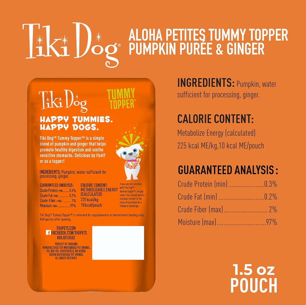 Tiki Dog pumpkin and ginger digestive health supplement for dogs