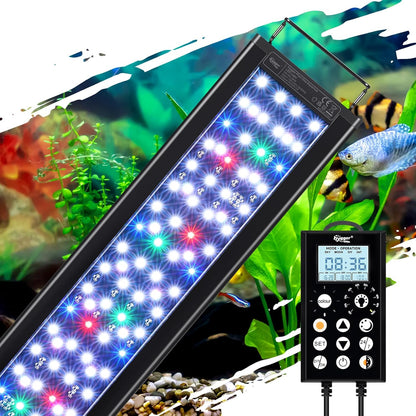 hygger 24W LED Aquarium Light, 24/7 Mode Fish Tank Light with Timer, IP68 Waterproof Full Spectrum Aquarium Plant Lights,8 Colors,10 Brightness Day & Night Cycle Memory Function for 18-24 Inch Tank - Image 14