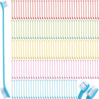 Nuenen 150 Count Dog Toothbrush Dual Headed Dental Brushes Puppy Tooth Brushing Kit Long Handle Toothbrush for Large and Small Dogs Cats Most Pets Teeth Cleaning Oral Care Supplies (Vibrant Color) - Image 9