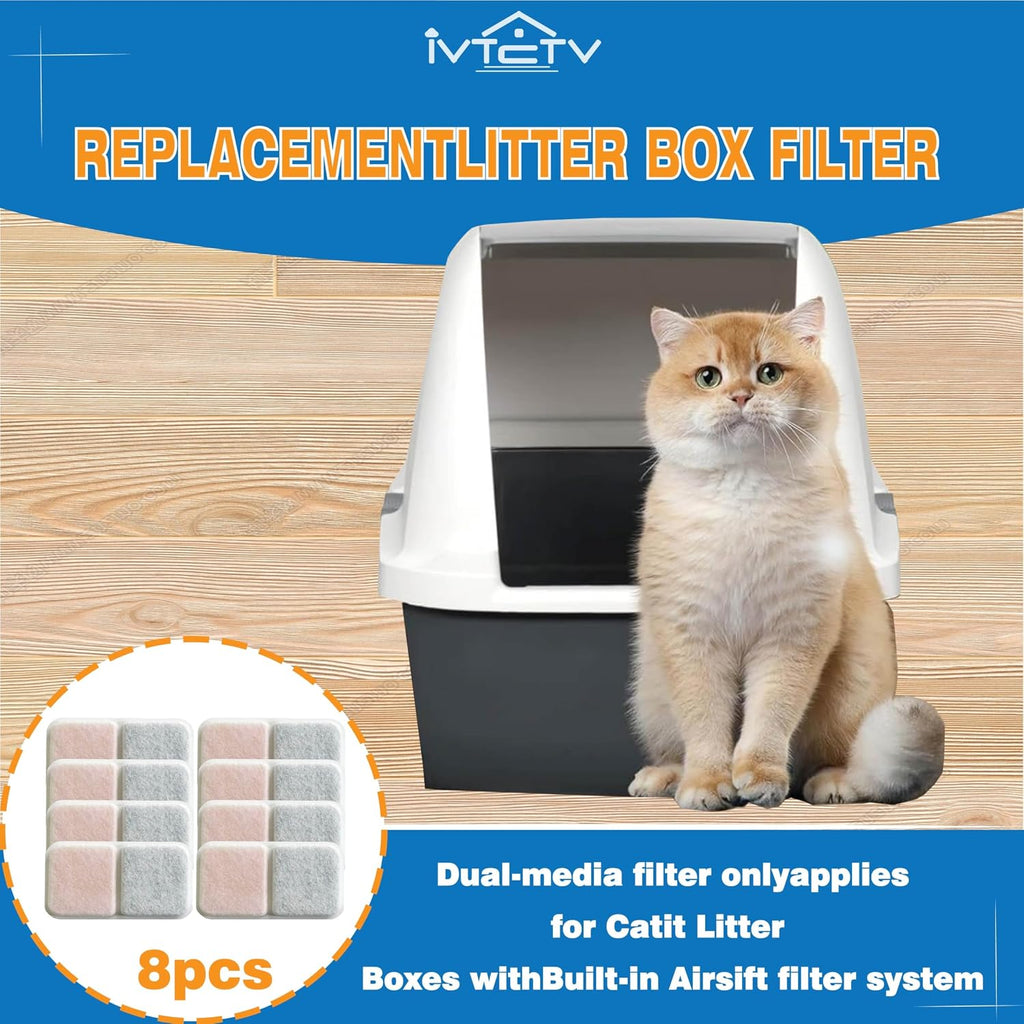 Replacement filter pad showing precise dimensions of 2.9 by 4.7 inches for seamless fitting