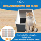 Replacement filter pad showing precise dimensions of 2.9 by 4.7 inches for seamless fitting