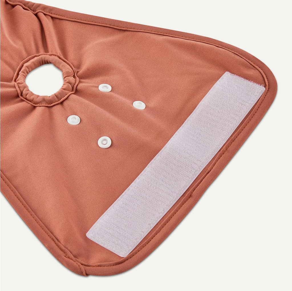 Multi layered leak proof core dog diaper for female heat cycles side profile