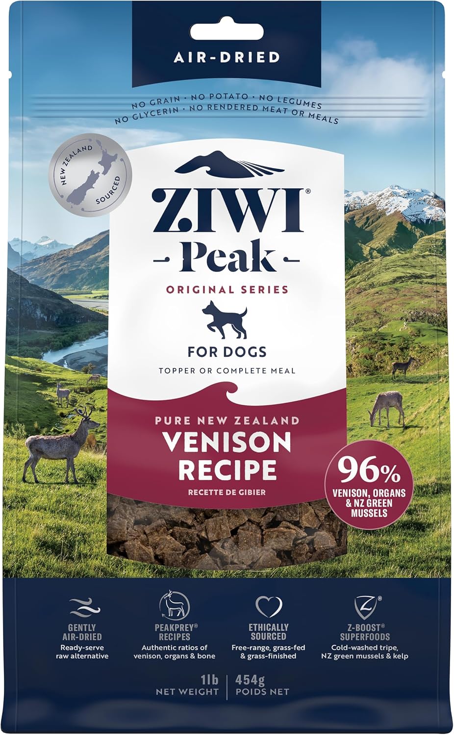 ZIWI Peak Air-Dried Dog Food - Lamb - All Natural, High Protein, Grain Free, Limited Ingredient w/ Superfoods (16oz) - Image 15