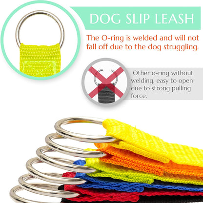 Six feet heavy duty training slip leads for dogs and cats
