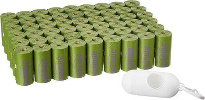 Thick premium leak proof material of the green dog disposal bag showing zero leakage