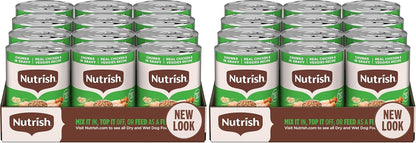 Nutrish Rachael Ray Wet Dog Food Chunks in Gravy Real Chicken & Veggies Recipe, 13 oz. Can, 12 Count - Image 14