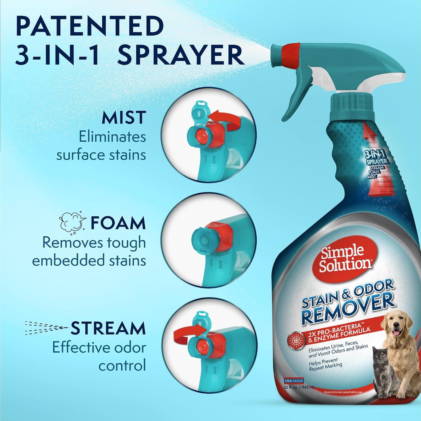 Simple Solution pet odor eliminator pack of two