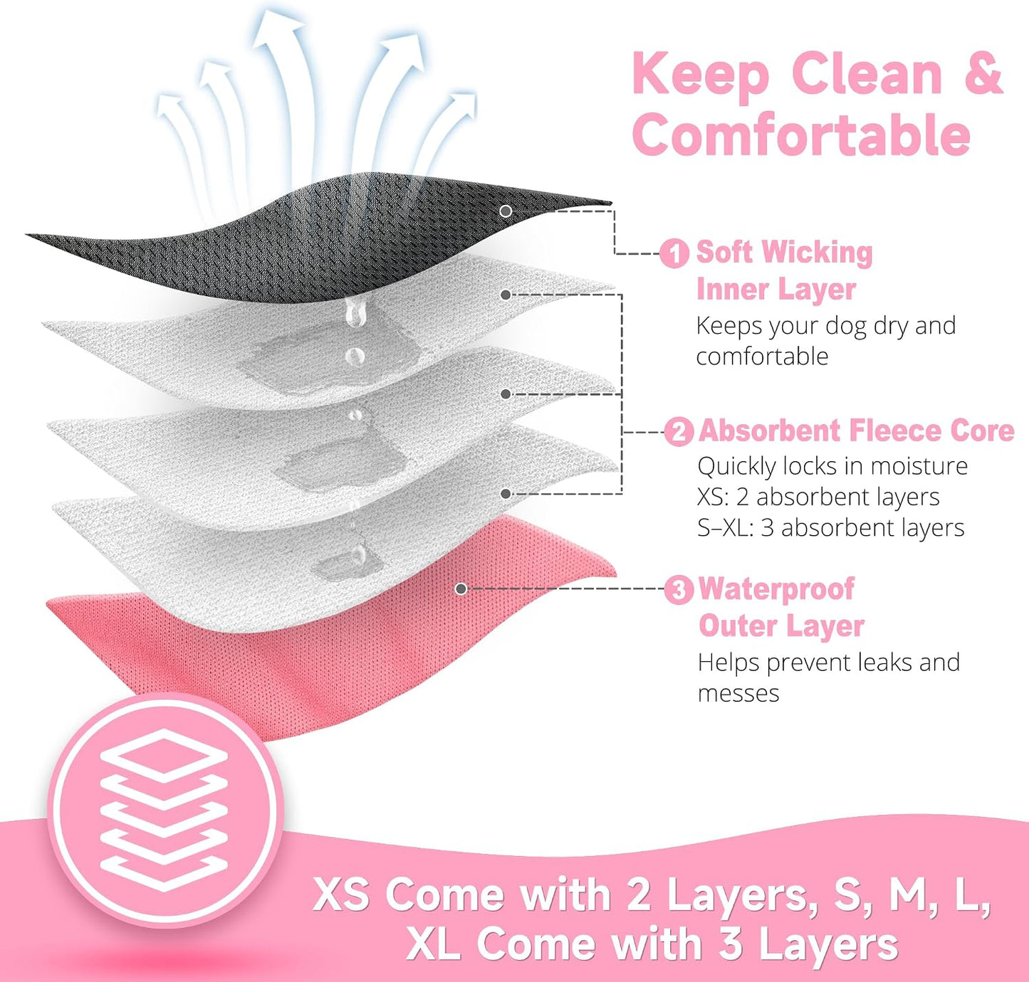 Paw Legend reusable dog diaper with absorbent lining and tail hole detail