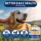 Petsology wild alaskan salmon oil soft chews for dogs immunity and digestive support.