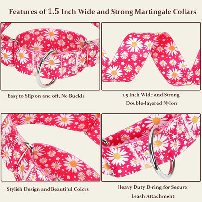 ONEFOJOJO military grade adjustable martingale collar side profile