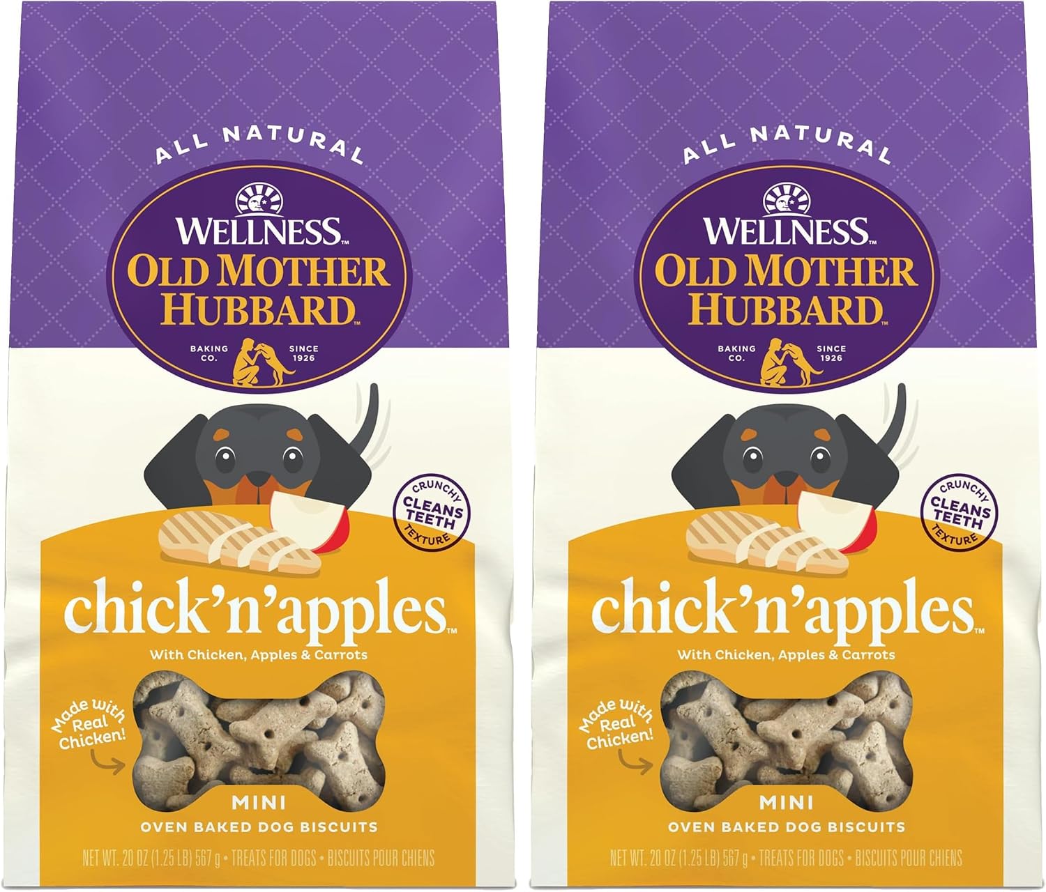 Old Mother Hubbard Wellness P-Nuttier Dog Biscuits, Natural, Training Treats, Peanut Butter Flavor, Mini Size, (20 Ounce Bag) - Image 12