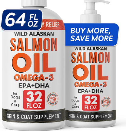 StrellaLab dog allergy soft chews displaying salmon flavor ingredients