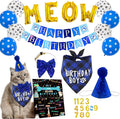 Toymis cat birthday bandana and party accessories front view