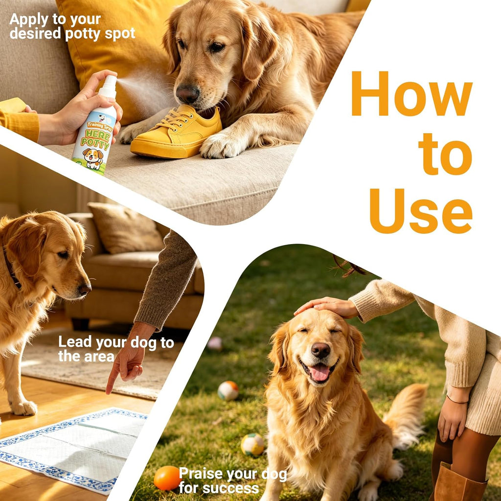 Natural scent dog potty training spray set by Norce Sactor