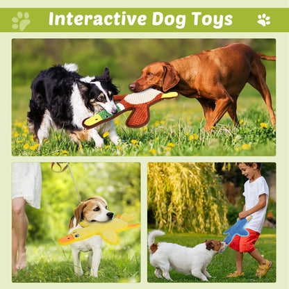 Three pack of cute pet chew toys without any stuffing filling