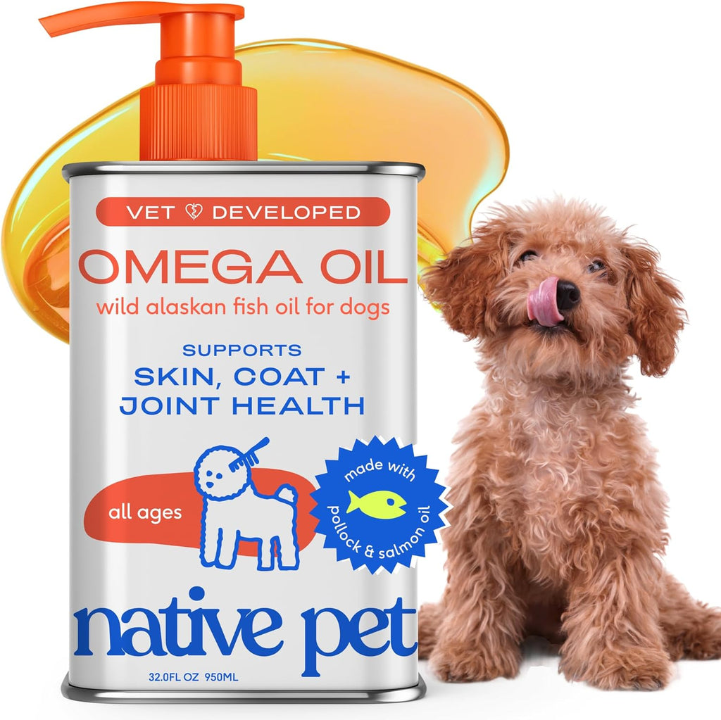 Native Pet Omega 3 Fish Oil for Dogs & Cats - Wild Alaskan Salmon Oil for Dogs Skin and Coat, Supports Joints, Heart & Shedding - Fast-Absorbing Omega 3 6 9 Liquid Supplement - 8oz - Image 15