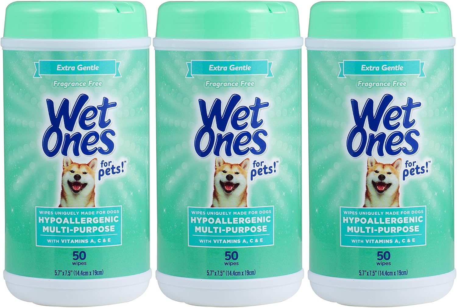 Wet Ones Multi Purpose Pets Wipes, 300 Count, Fragrance Free, Dog Wipes with Vitamins A C and E, Wet Lock Seal - Image 13