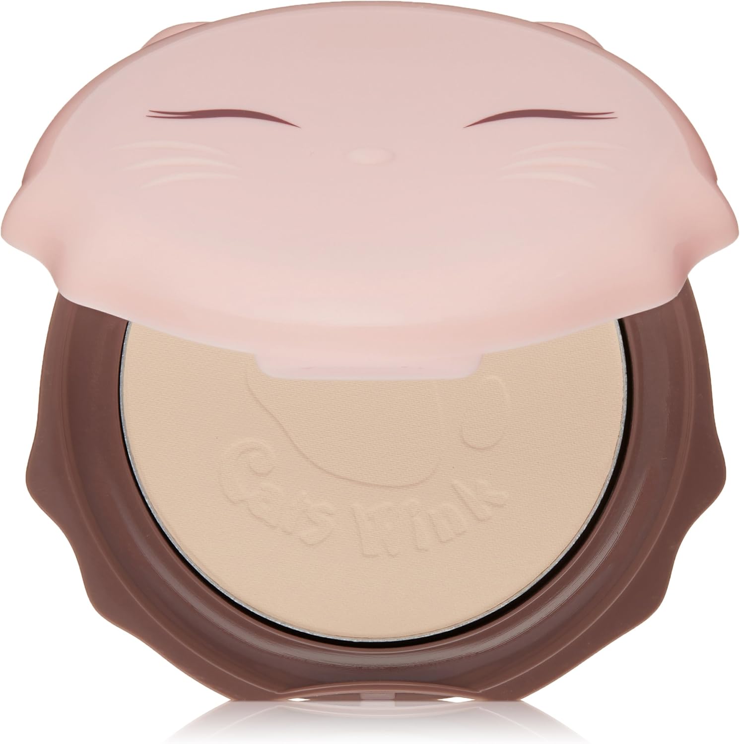 TONYMOLY Cats Wink Clear Pact 01 Clear Skin front view cat shaped compact powder