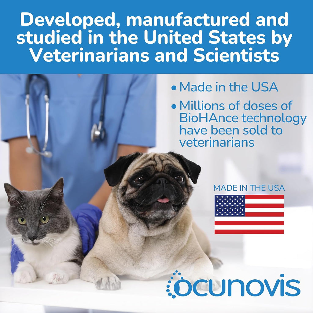 Authentically imported veterinary grade eye lubricant gel for professional pet care.