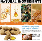 Close up of soft chews for cat joint health