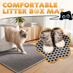 Kozvva honeycomb double layer cat litter trapping pad close up details