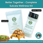 Sulcata Tortoise Calcium & Multivitamin Powder - Herpetologist Formulated Vitamin and Mineral Powder for Reptiles with High Fiber - 30 Day Supply in Shaker Bottle for Tortoise Lovers! - Image 9