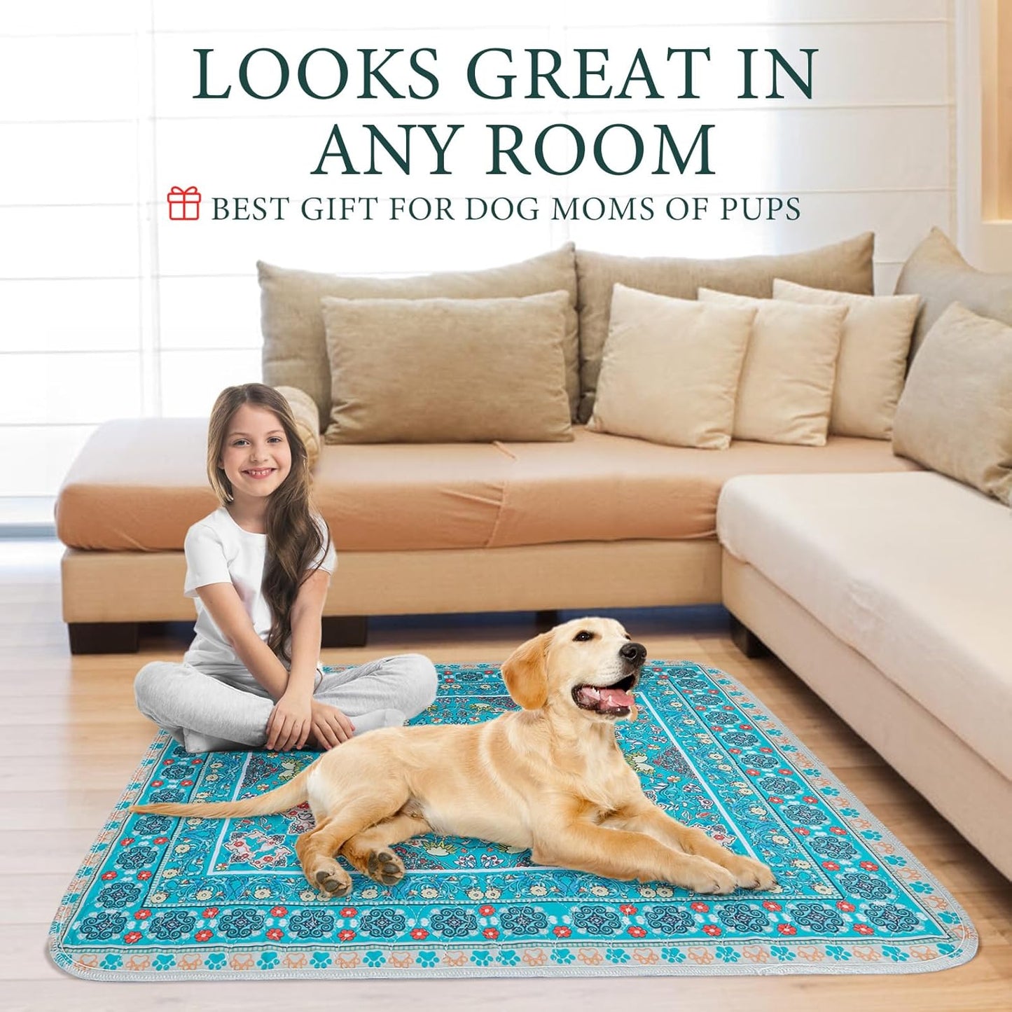 Reusable pet pad used as a protective crate liner
