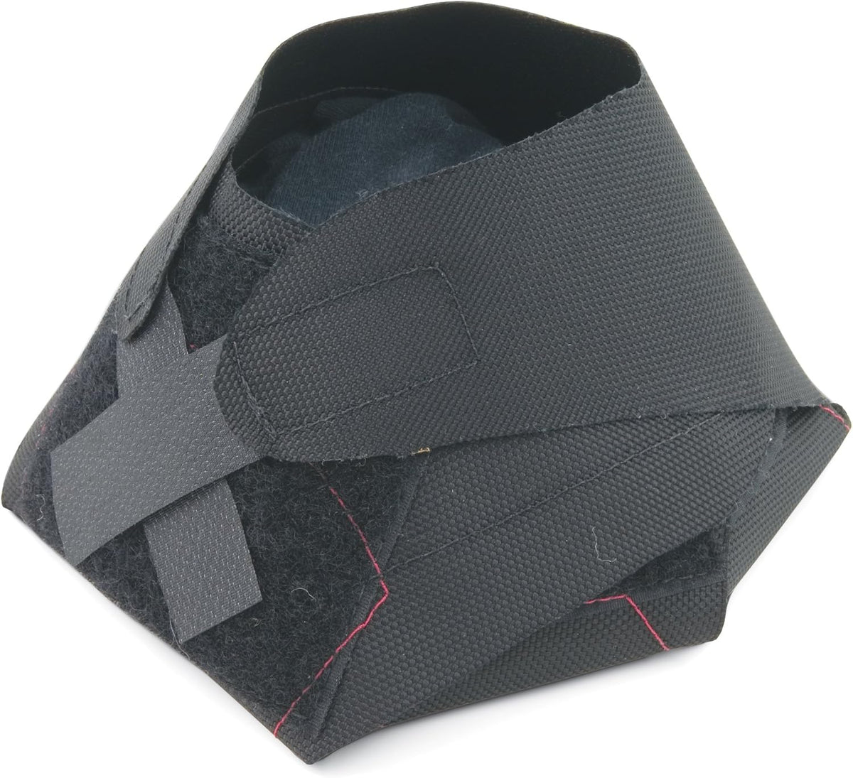 Hoof Wraps equine hoof care bandage front view black protective boot