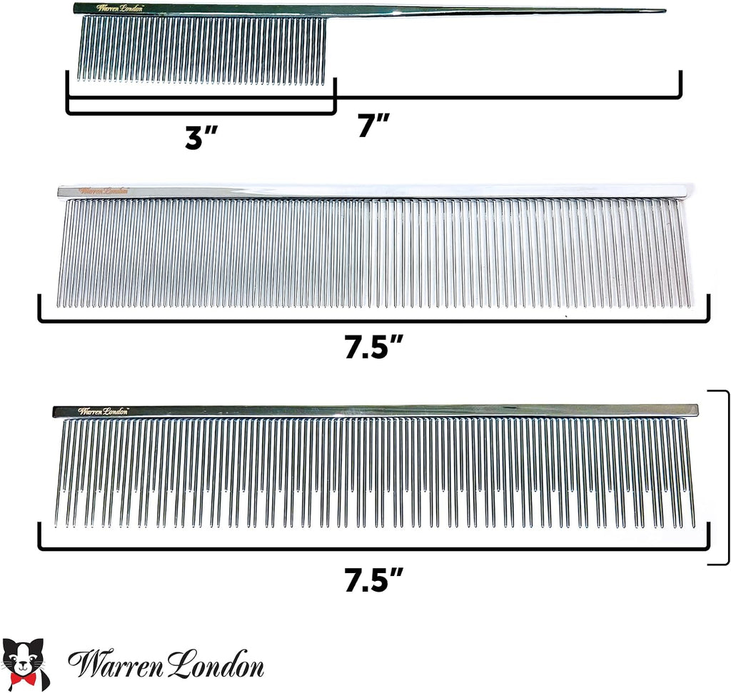 Close up of Warren London carding comb rounded tips