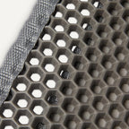 Top view of the premium dual layer sifting mechanism for scatter control