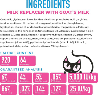 Tiki Cat baby goat milk ready to feed liquid kitten supplement