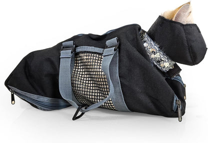 Cinf Cat Nail Clipping Cleaning Grooming Restraint Bag Free Muzzle No Scratching Biting for Bathing Nail Trimming Injecting Examining(Black,M) - Image 13