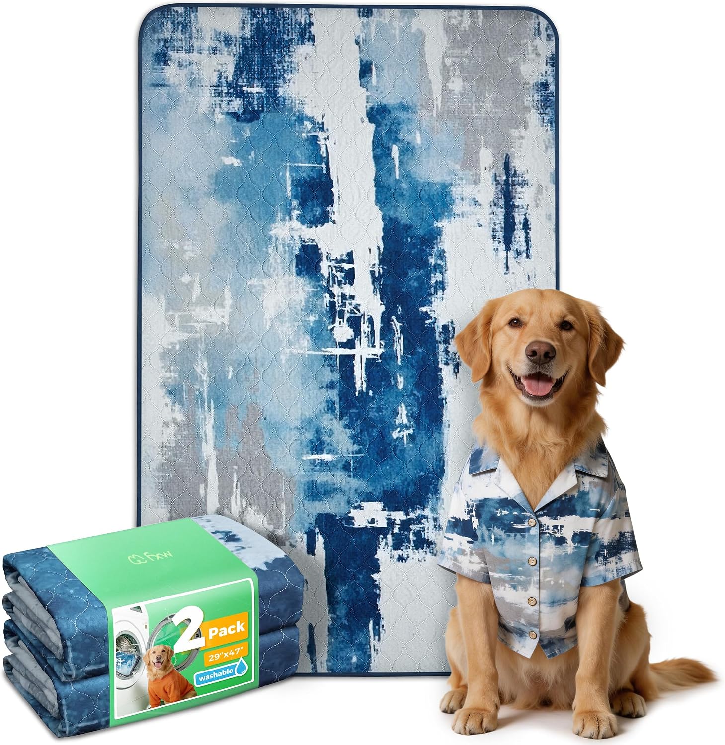FXW Washable Pee Pads for Dogs, Puppy Pads with Super Absorbent, Specifically Designed for FXW Rollick/Homeplus 24inch 8 Panels Dog Playpen, 63" Square, Khaki, 1 Pack - Image 11