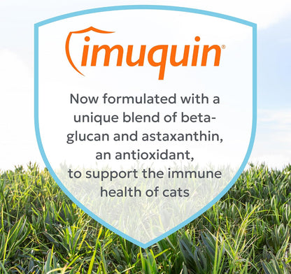 Nutramax Laboratories Imuquin supplement powder sprinkle administration on cat food