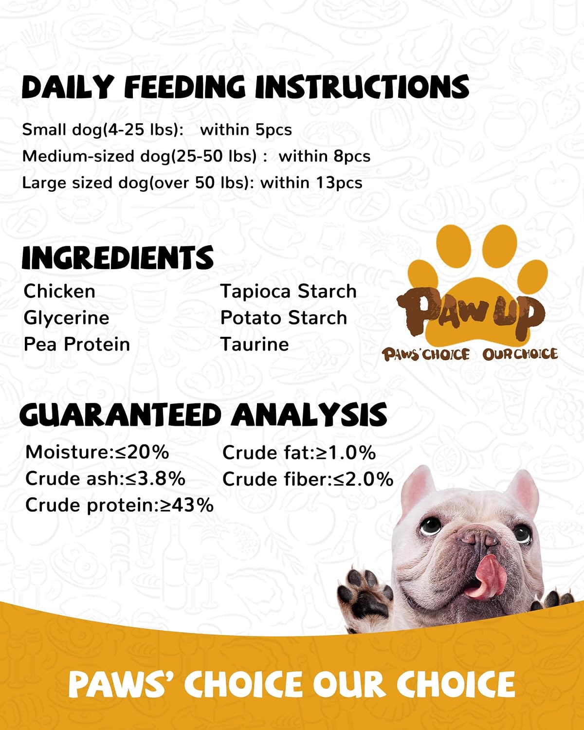 Small and medium dog healthy chicken jerky snacks