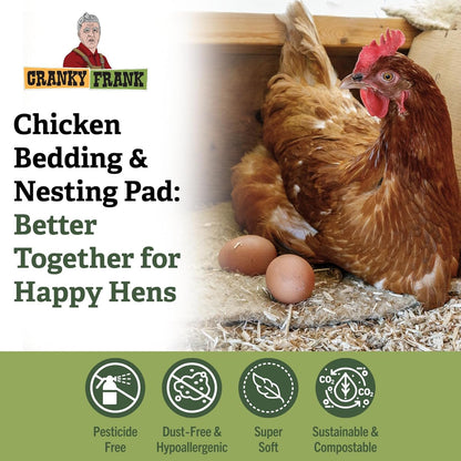 Natural hemp chicken coop bedding in a bag