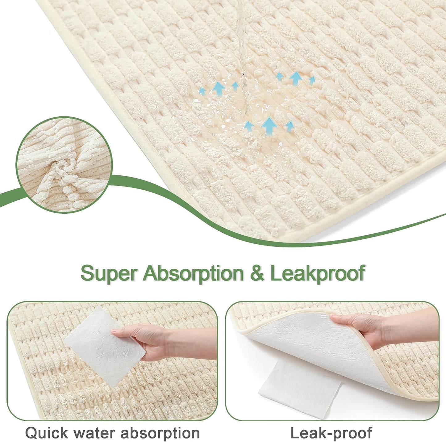 Close up of non-slip bottom on Sinotalent dog pee pads