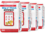 Petkin Pet Wipes for Dogs and Cats, 200 Large Wipes - Removes Dirt & Odor Like Washing Hands - Cleans Ears, Face, Butt, Eye Area - Convenient, Ideal for Home or Travel - 2 Packs of 100 Wipes - Image 9